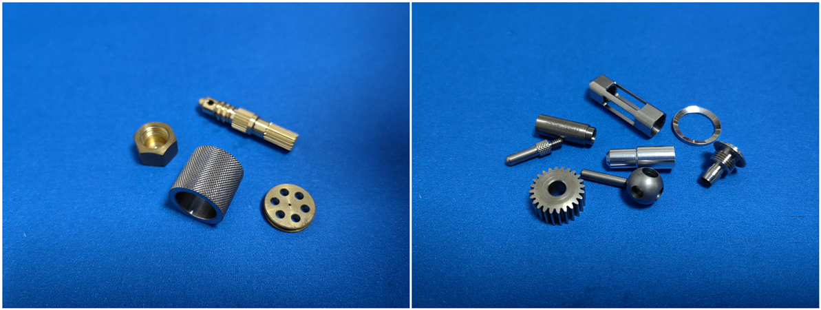 Productos de tornillos de precisión fabricados por Falcon CNC Swiss con alta precisión