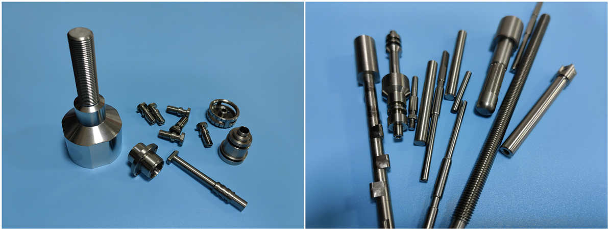 Piezas de torneado CNC de acero inoxidable fabricadas por Falcon CNC Swiss con alta precisión