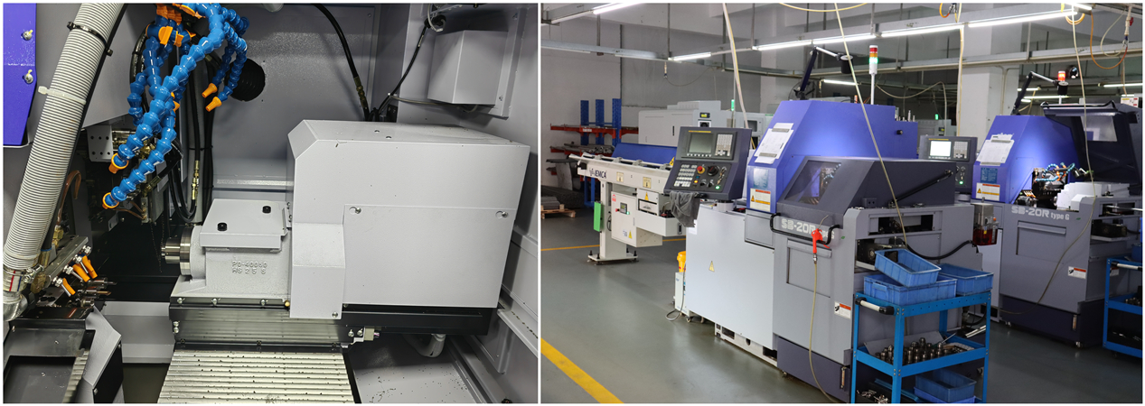 Taller de máquinas de torneado suizo en China que proporciona componentes mecanizados CNC de precisión