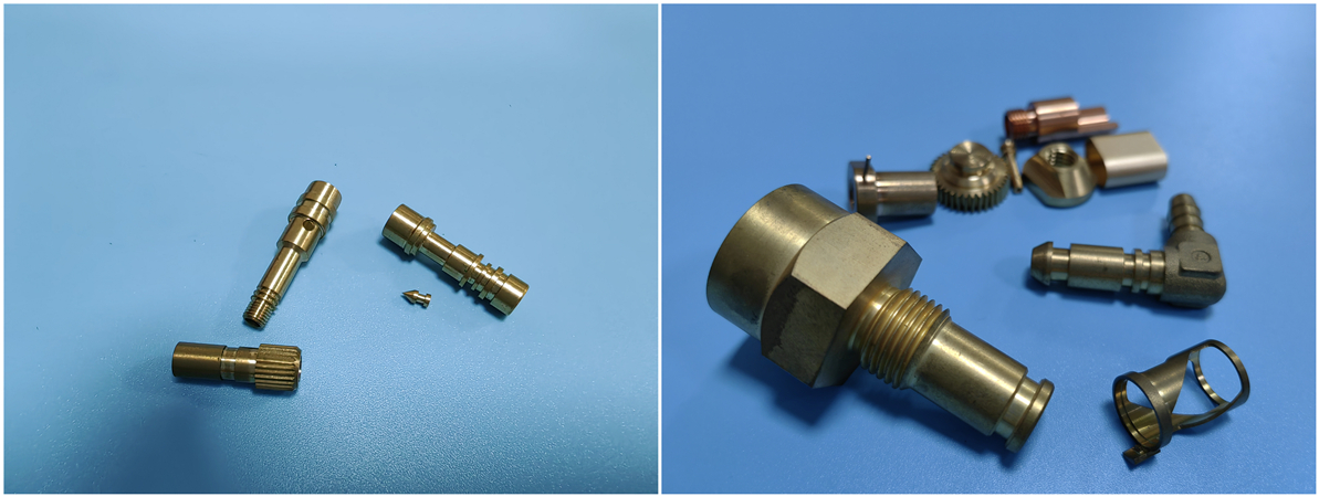 Piezas de latón mecanizado suizo de precisión para aplicaciones de fontanería Componentes de latón mecanizado suizo para sistemas de fontanería y control de fluidos