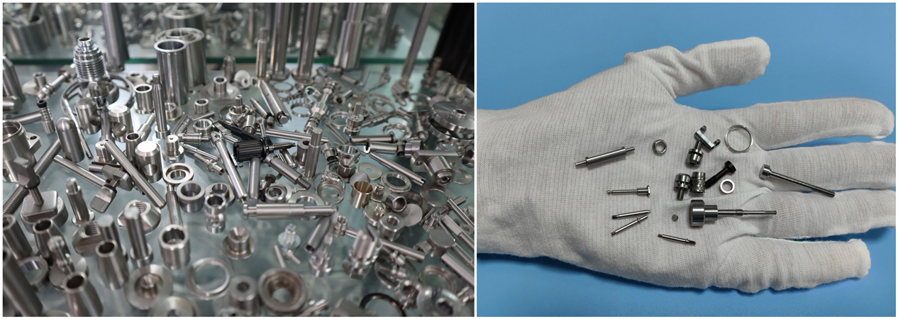 Servicios de mecanizado de tornillos suizos para la fabricación de piezas metálicas pequeñas de precisión Taller de tornillos suizos que produce componentes torneados CNC de alta precisión para las industrias médica y electrónica.