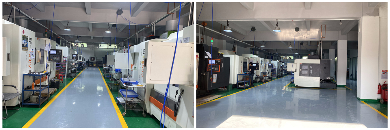Taller de fresado CNC de precisión que produce componentes metálicos complejos con tolerancias ajustadas