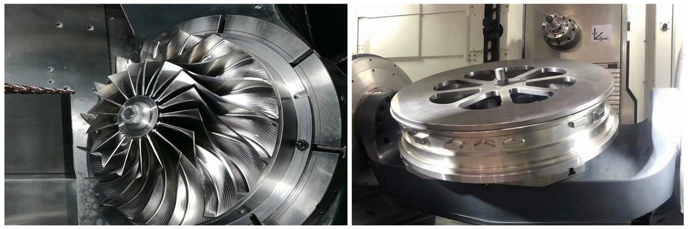 Mecanizado CNC de impulsor de bomba para componentes de sistemas de fluidos de alta precisión