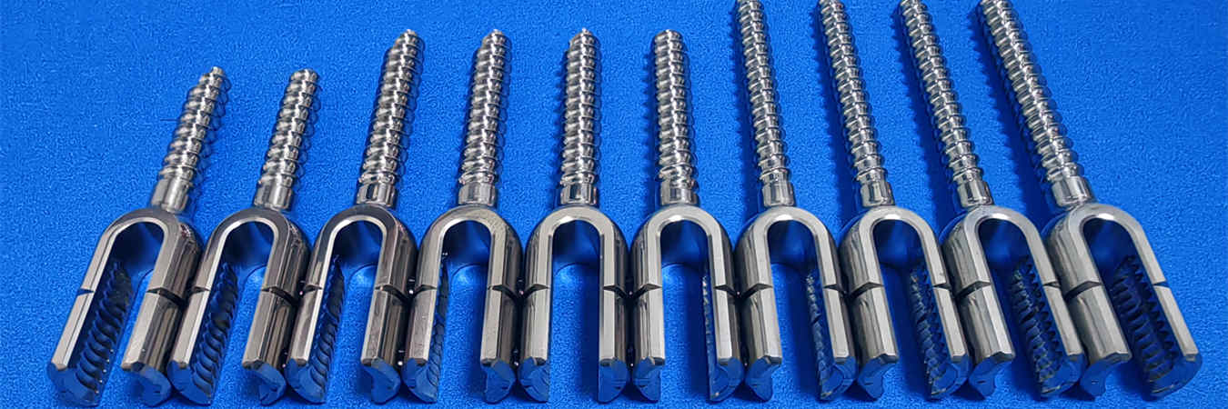 Tornillos óseos de titanio mecanizados por CNC para implantes ortopédicos y médicos