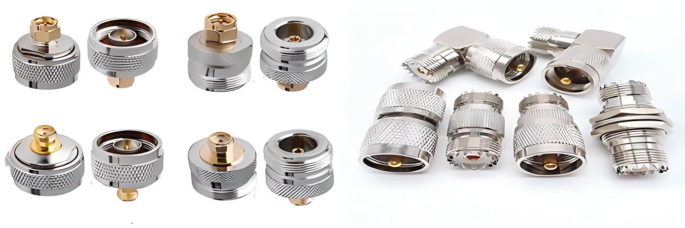 Mecanizado CNC de precisión de conectores RF por Falcon CNC Swiss Fabricante de conectores RF que proporciona componentes mecanizados por CNC de precisión en Falcon CNC Swiss