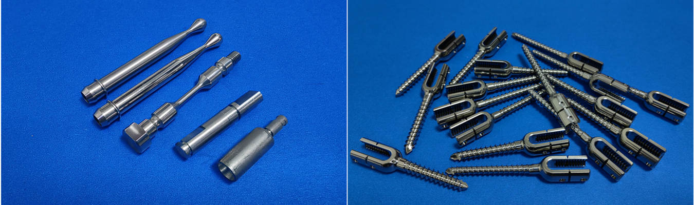 Piezas de titanio mecanizadas CNC de grado médico de precisión para implantes e instrumentos quirúrgicos