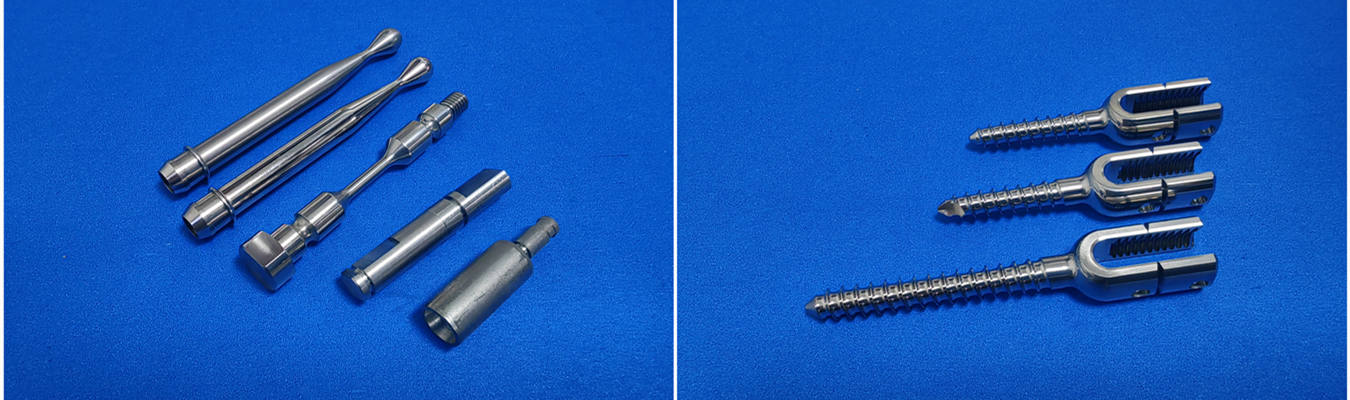 Herrajes de Titanio Torneados de Precisión con Mecanizado Suizo Herrajes de titanio torneados de precisión y piezas de titanio mecanizadas con torno suizo para aplicaciones de fijación aeroespaciales, médicas y de alta tolerancia